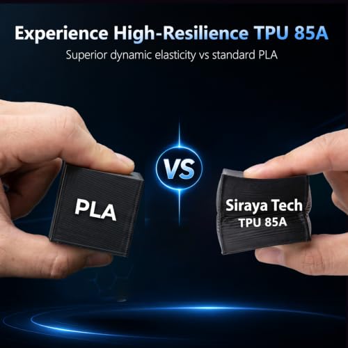 Siraya Tech Flex TPU 85A 3D Printer Filament, ISO 10993 Tested, Black, 1kg - color: Tpu 85a Black