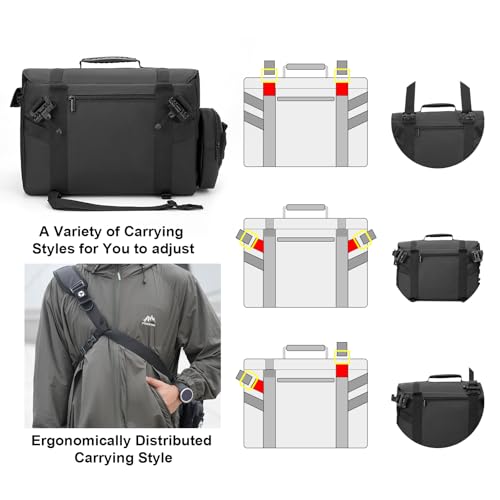 Cwatcun Midi Tactical Camera Sling Bag, Crossbody Case with Tripod Holder - size: Medium