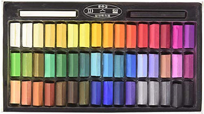 MUNGYO Soft Pastel Set – 48 Colors Renewed Version | Square Pastels for Artists | Smooth & Blendable Colors