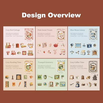 120 Pcs Clay-Style Stickers for Scrapbooking and Journaling - color: Clay Life