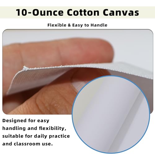 Large Primed Canvas Roll for Painting, 63 in x 6 yd, 10 oz Cotton - size: 63 in × 6 yd
