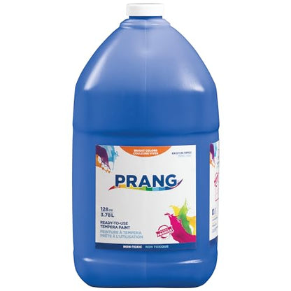 Prang Ready-to-Use Tempera Paint, Blue, 1 Gal., 1 Count - color: Blue, size: 1 Count (Pack of 1)
