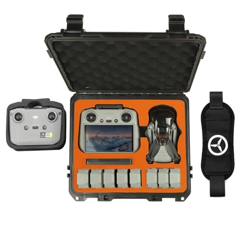 Waterproof Hard Carrying Case for DJI Mini 5 Pro Drone, Fly More Combo, Holds 9 Batteries, DJI RC 2/RC N3 Remote Controller, Charging Hub and Other Accessories | Shockproof, Dustproof