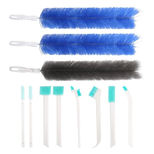 11Pcs Fan Cleaner Brush Set,Fan Cleaning Brush Cobweb Duster,Bendable Cobweb Dust Cleaner