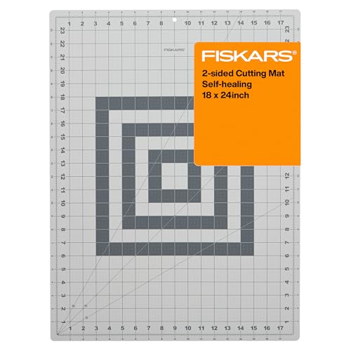 Fiskars 18" x 24" Self Healing Cutting Mat for Quilting & Sewing, Gray - color: Gray, size: 18"L x 24"W