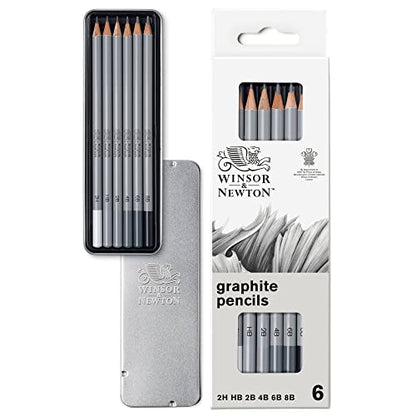 Winsor & Newton Studio Collection, Graphite Pencils, Set of 6 - style: 6 Graphite Pencils