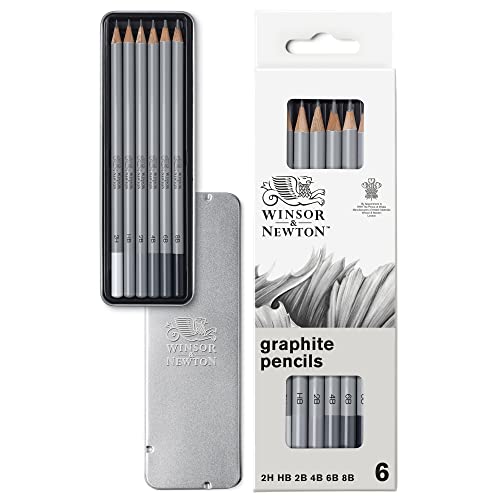 Winsor & Newton Studio Collection, Graphite Pencils, Set of 6 - style: 6 Graphite Pencils