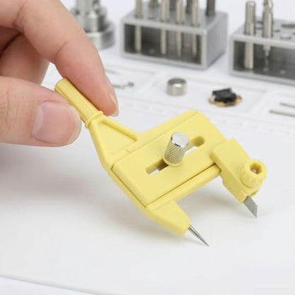 Adjustable Radius 1.5-50mm Compass Circle Cutter Rotaries Cutting Tool for DIY Craft, Paper, Fabric, and Scrapbooking