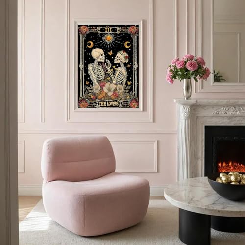 Skull Diamond Art Kits for Adults Funny Diamond Painting Kit for Beginner - color: DP03270