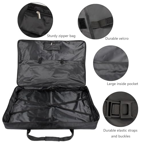 TreochtFUN Art Portfolio Bag 24 x 36.5 In - Large Artwork Case with Strap - size: 24x36.5