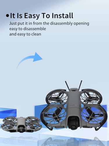 Specially Designed Case for DJI Neo 2,UYRUREL DJI Neo 2 Drone Fuselage Protective Cover, Propeller Scratch-Proof, Drop-Proof, and Impact-Resistant Cover Accessories,Black.