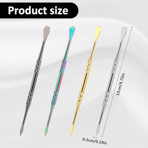 4PCS Wax Carving Tools, Stainless Steel Sculpture Tool Modeling Carving Tools Double-Headed Sculpting Tool for Modeling