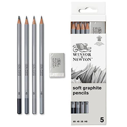Winsor & Newton Studio Collection, Graphite Pencils, Set of 5 - style: 5 Graphite Pencils