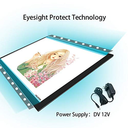Huion A3 Thin Light Box LED Light Pad Light Tracer for Artcraft Tracing Animation Drawing Sketching Calligraph