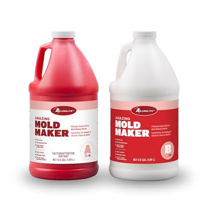 Alumilite Amazing Mold Maker Silicone Rubber 1 Gallon, 30-Min Demold - size: 1 gal.