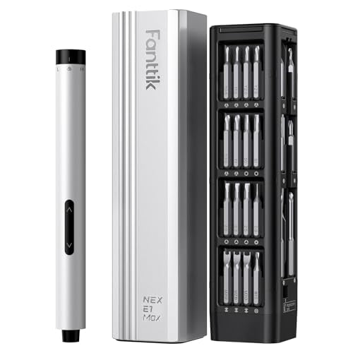 Fanttik E1 Max Electric Screwdriver, 53-in-1 Screwdriver for DIY (Silver) - color: Silver