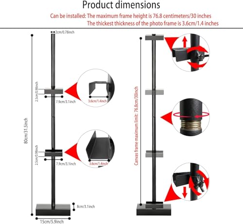 30''Adjustable Tabletop Easel Stand, Picture Frame & Sign Display Stand (30 inch)