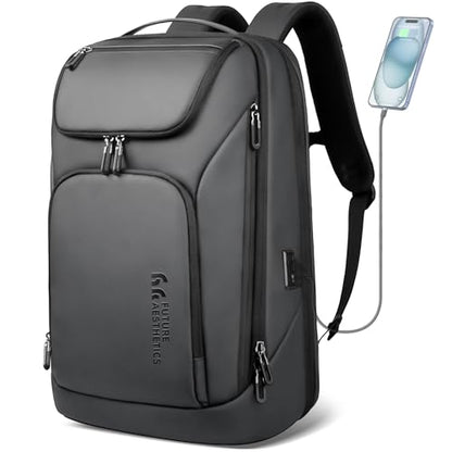 hk Business Smart Backpack for Men Anti-Theft for 17.3 Inch Laptop - color: Grey