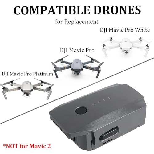 Mavic Pro Battery, 3830mAh-11.4V Intelligent Flight Drone Battery Replacement for DJI Mavic Pro/Platinum/Alpine White - style: 1 pack