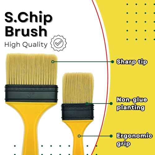 Not Chip Brush Set 4 inch 20 Pack, Never Lose Bristles - size: 4 inch, 20 pcs