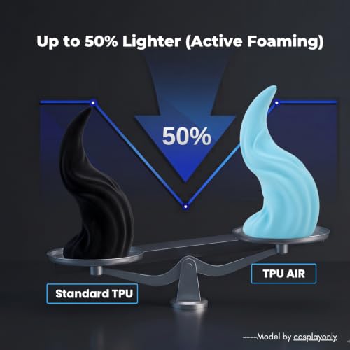 Siraya Tech Flex TPU Air - Active Foaming 3D Printer Filament, ICY Blue 1kg - color: Tpu Air Icy Blue
