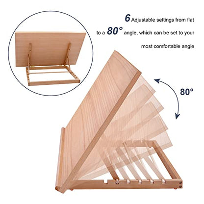 Miratuso Large Drawing & Sketching Board, Art Tabletop Easel Painting Easel - style: A2