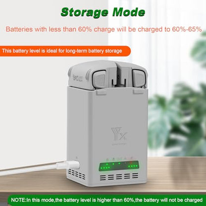 Dual Battery Charging Hub Compatible with DJI Lito 1/X1 Drone Batteries