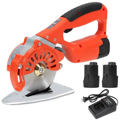 VLOXO Cordless Electric Rotary Scissors Power Fabric Cutter with 2 Battery