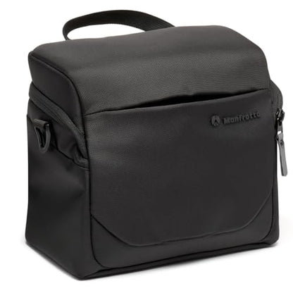 Manfrotto Advanced Shoulder Bag L III, for Reflex and Mirrorless Camera with Lens, Camera Case with Tripod Mount and Rain Cover