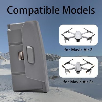 Mavic Air 2S Intelligent Flight Replacement Battery 2 Pack, 3750mAh 34 Mins Max Flight Time Battery for DJI Mavic Air 2/DJI Air 2S Drone
