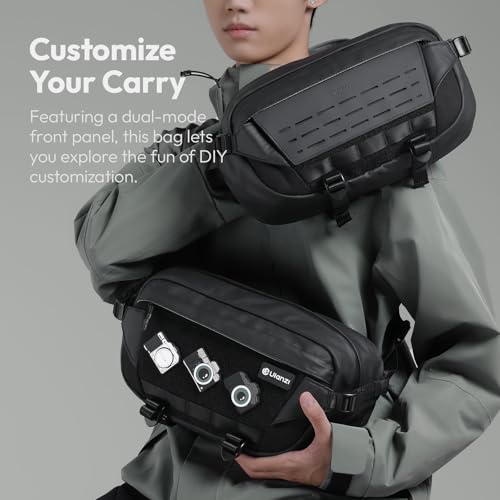 ULANZI 9L Camera Sling Bag, Water-Resistant Camera Case with Tripod Holder - size: Black 9L