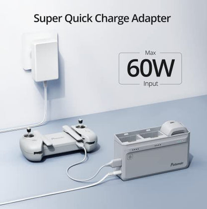 Potensic Atom SE Parallel Charging Hub, Smart Battery and Super Quick Charge Adapter Pack of 1 (Batteries in This Set is for Atom SE Only)