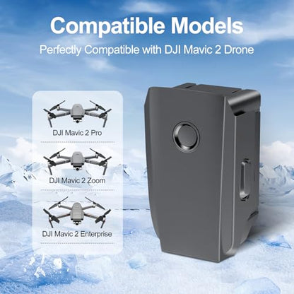 Fantasyo Mavic 2 Battery, 3850mAh Intelligent Flight Battery Replacement (1 Pack), Compatible with DJI Mavic 2 Pro/Zoom/Enterprise & Enterprise Advanced
