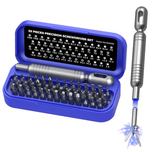 Kingsdun 55 in 1 Precision Screwdriver Set, Mini Magnetic Repair Tool Kit