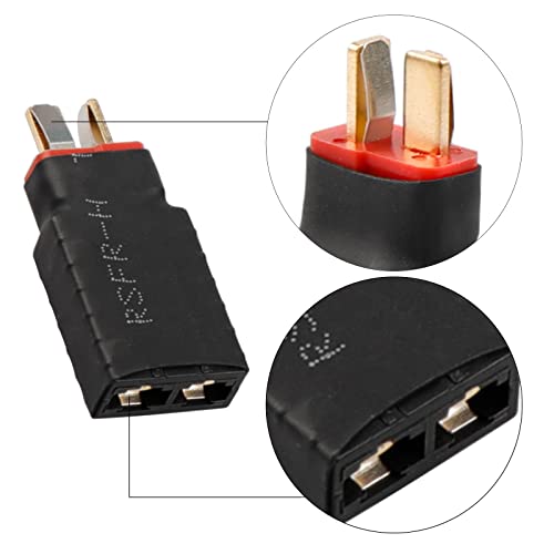 RC Battery Charger Adapter Compatible with TRX Connector to Deans for Charging or Converting Battery Plugs (4-Pack)