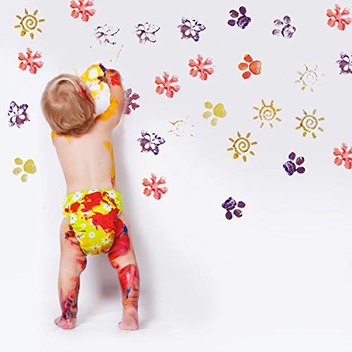 Outus 24 Pcs EVA Paint Stamps for Kids Paint Sponges Stamps for Crafting