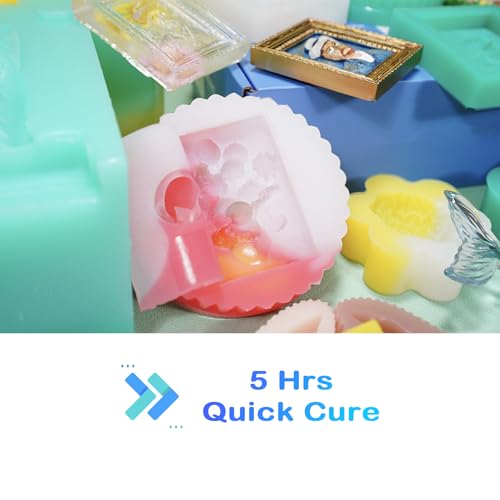 BBDINO Platinum Liquid Silicone Mold Making Kit 20A Clear Trial 2.42 lbs - size: 38.8 Oz