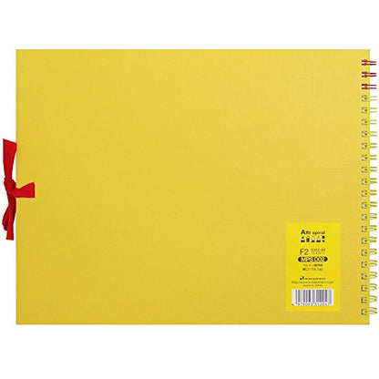 Maruman Art Spiral Sketch Book, F2, 7.76" x 10.24", 24 Sheets, Yellow - color: Yellow, size: F2 (7.76" x 10.24")