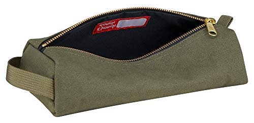 Rough Enough Waxed Canvas Small Tool Pouch Bag, Army Green - color: Army Green