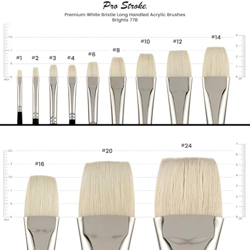 Creative Mark Pro Stroke Chungking Paint Brush - Bright Set of 5 - style: Brights