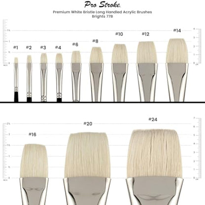 Creative Mark Pro Stroke Chungking Paint Brush - Bright Set of 5 - style: Brights