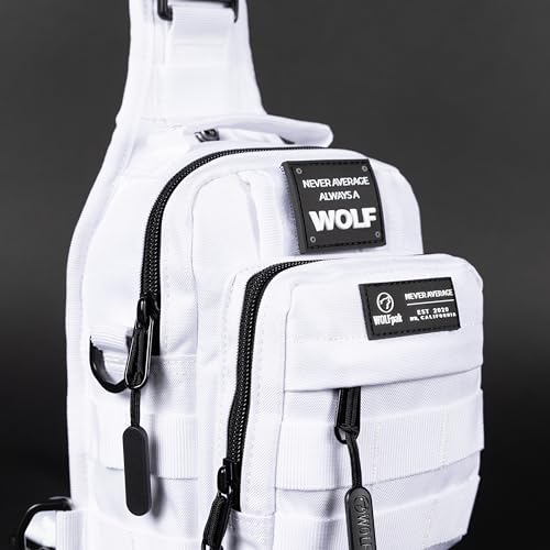 WOLFpak 4L Mini Tactical Sling Bag Crossbody - color: Polar White