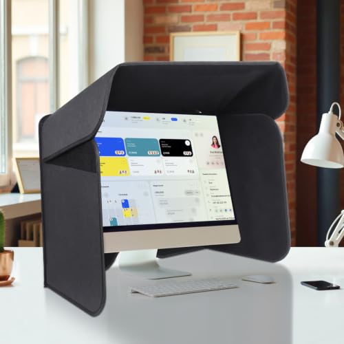 27 inch Display Monitor Hood Sunshade Desktop Computer Sunshade, Large - size: Large (Less Than 27")
