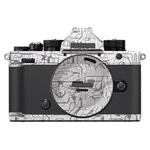Anti-Scratch Camera Skin Wrap Sticker Coat Vinly Protective Film Body Protector Decals Cover for for Nikon Zf Z f (Circuit White) - color: Circuit White