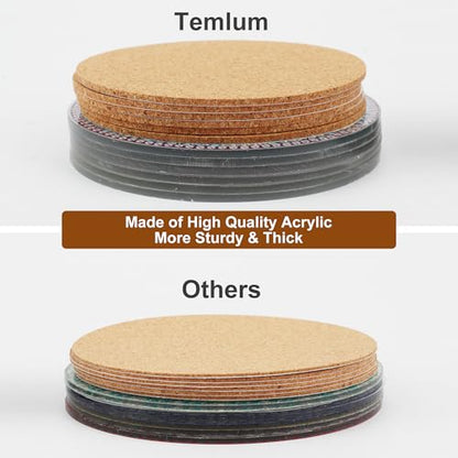 Temlum 6 Pcs Diamond Art Coasters Kits for Adults & Teens, Mandala - color: Mandala Coasters