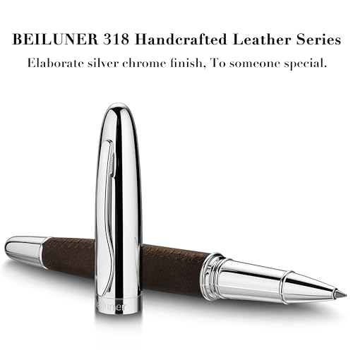 BEILUNER 318 Luxury, Elegant,Full Grain Oil Tan Crazy Horse Cowhide Leather - color: Deep brown