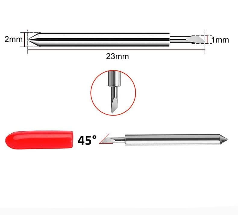 90PCS Replacement Blades,60PCS 45°Standard Blades, 15PCS 30°Fine Point Blades and 15PCS 60°Deep Cut Blades