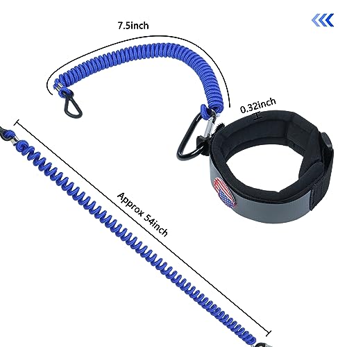 Boat Kill Switch Lanyards with Wrist Strap Fit for Mercruiser - color: Black&blue