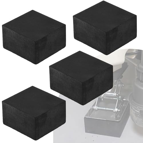 Rubber Blocks Anti-Vibration Hard Pads 2"/ 50mm Square Non-Slip Vibration Damping Mats for HVAC Air Compressor AC Units - 4 PCS 2" x 2" x 1.2" (30mm TH) - size: 1.2"/ 30mm Thickness