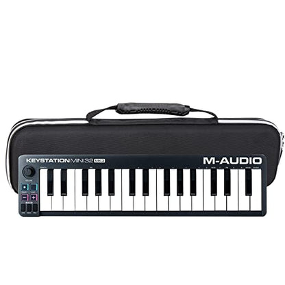 FBLFOBELI EVA Hard Storage Carrying Case for M-Audio/Donner N-32/KEYSTATION MK3 MINI 32-Key USB MIDI Keyboard Controller (Case Only)